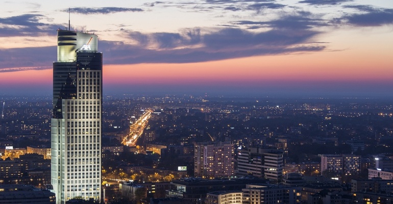 Noc Wieżowców na 35. piętrze Warsaw Trade Tower
