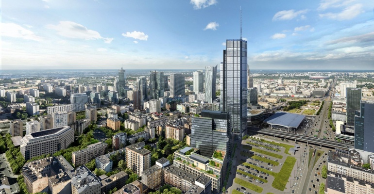 Tak będzie wyglądać najwyższy wieżowiec w UE, który powstanie w Warszawie