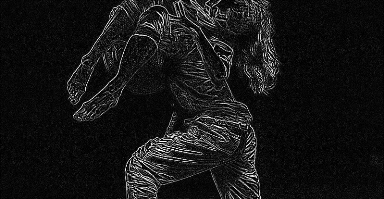 Portrety choreograficzne: Paulina Święcańska"biały KWADRAT na czarnym tle"