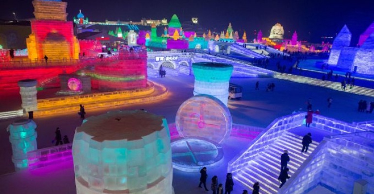 Festiwal śniegu i lodu w Harbinie