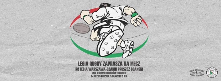 VII kolejka I ligi Rugby: RC Legia Warszawa - Czarni Pruszcz Gdański