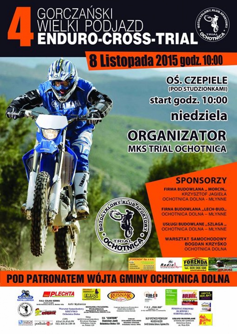 IV GORCZAŃSKI WIELKI PODJAZD  ENDURO-CROSS-TRIAL