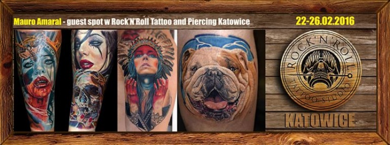 Mauro Amaral! Guest spot w Rock'n'Roll Tattoo and Piercing Katowice od 22 do 26 lutego