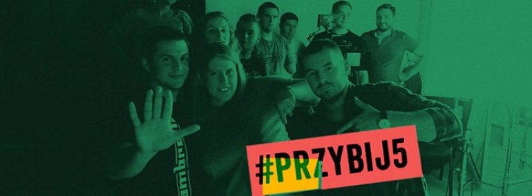 Wspieram #przybij5 Marcinowi