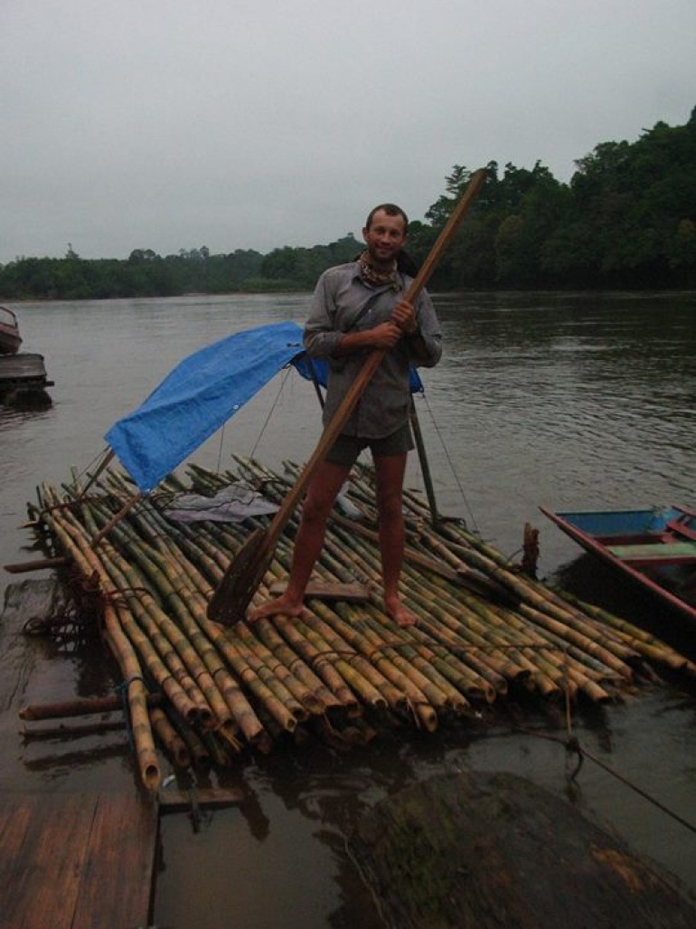 Paweł Kilen "Spływ tratwą i trawers Borneo, czyli biały w dżungli"