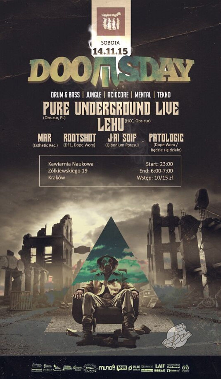 DOOMSDAY pres. PURE UNDERGROUND LIVE (Obs.cur, PL) // 14.11 - Kawiarnia Naukowa