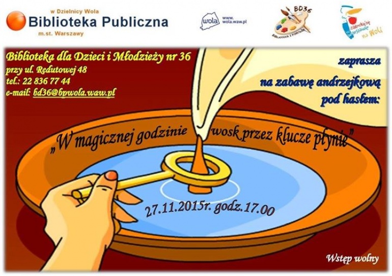 „W magicznej godzinie wosk przez kluczyk płynie” – zabawa andrzejkowa