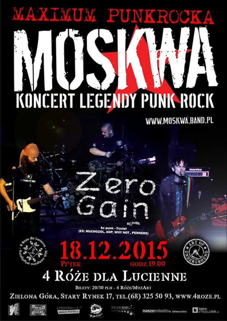 MOSKWA + ZERO GAIN - MAXIMUM PUNKROCKA - Zielona Góra