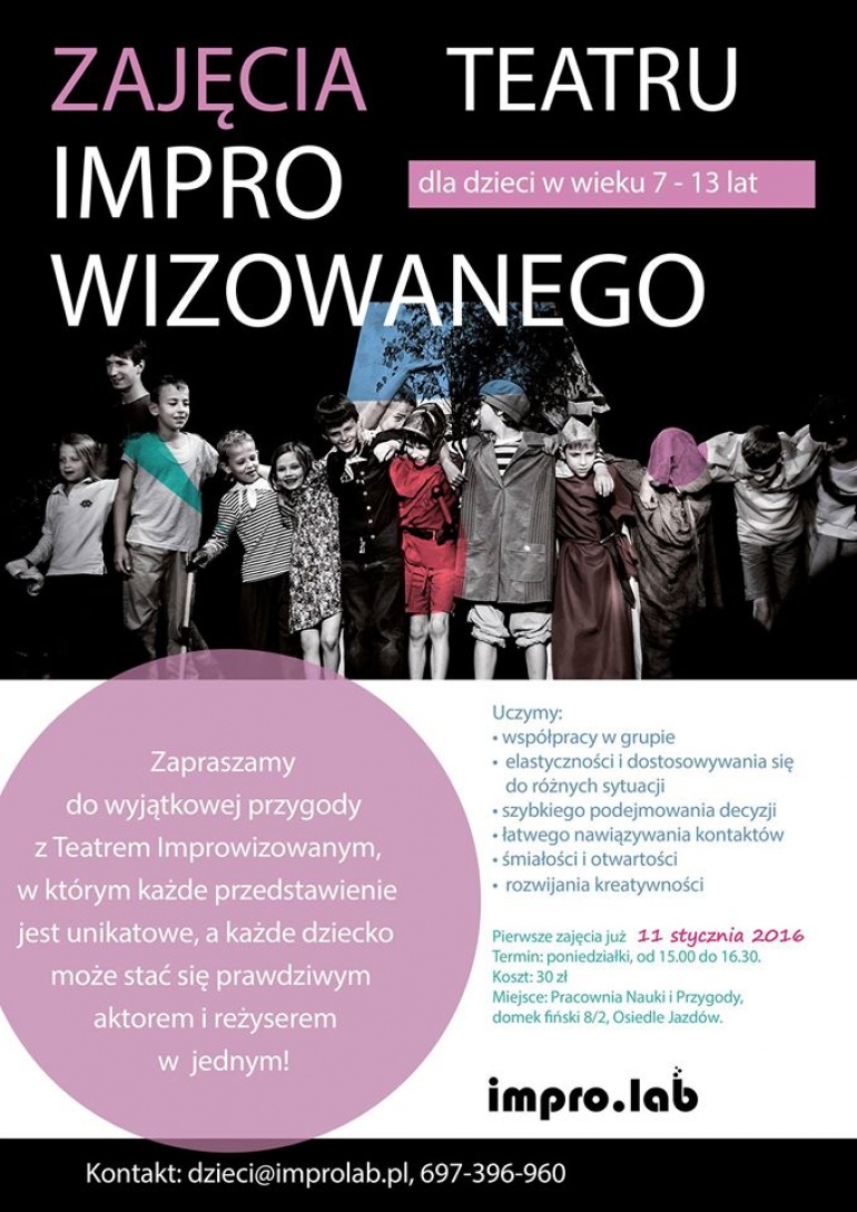 Warsztaty impro dla dzieci (7-13 lat)