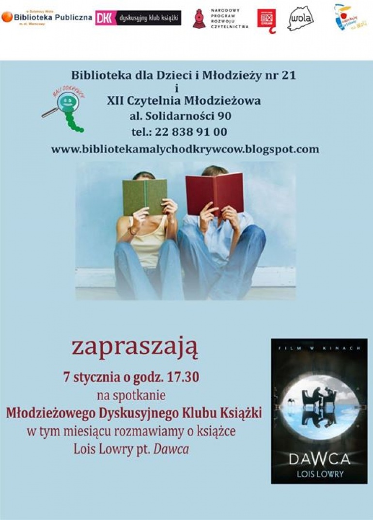 „Dawca” – spotkanie Młodzieżowego Dyskusyjnego Klubu Książki