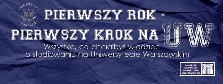 PIERWSZY ROK - PIERWSZY KROK NA UW!