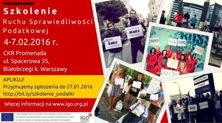 Bezpłatne szkolenie Ruchu Sprawiedliwości Podatkowej
