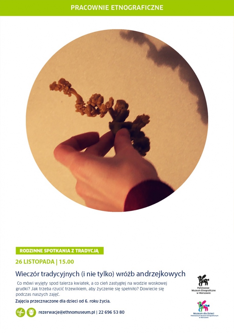 Rodzinne Spotkania z Tradycją: Wieczór tradycyjnych (i nie tylko) wróżb andrzejkowych