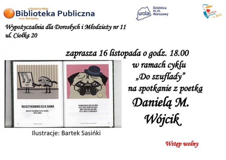 Do szuflady? – spotkanie z poetką Danielą M. Wójcik