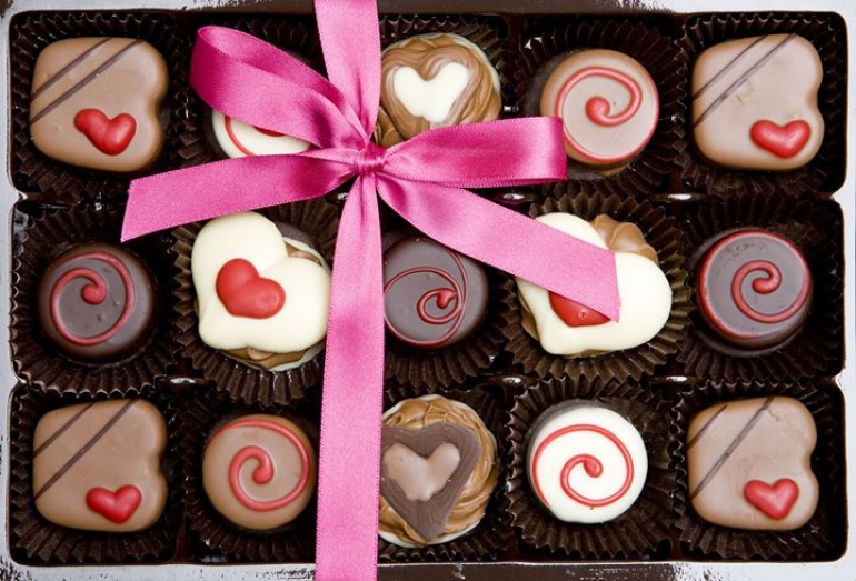 W walentynki zjem pudełko czekoladek