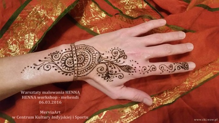 Wartsztaty malowania HENNĄ - HENNA workshop MEHENDI