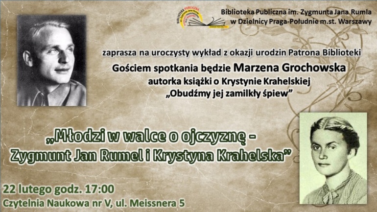 Uroczystości Dnia Patrona Biblioteki w Bibliotece Publiczna im. Zygmunta Jana Rumla