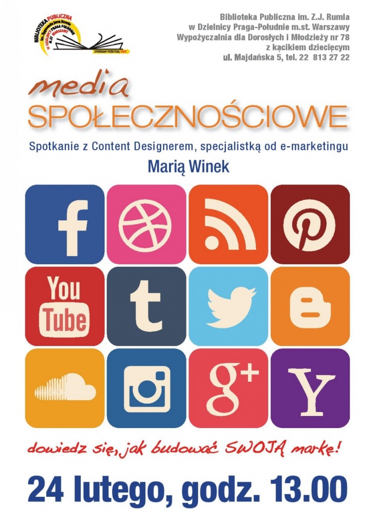 Media społecznościowe - spotkanie z Marią Winek