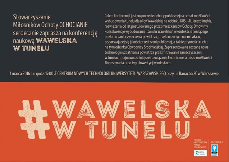 WAWELSKA W TUNELU - konferencja naukowa