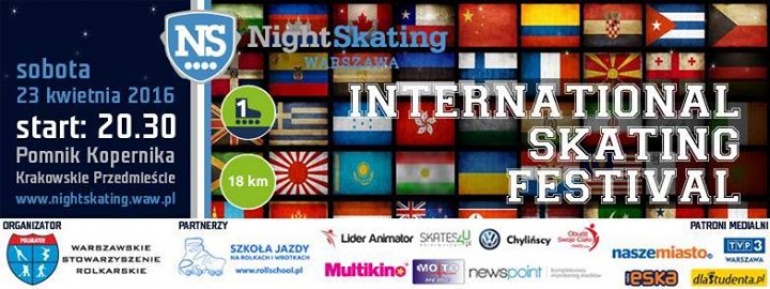 Nightskating Warszawa - #1/2016 - "International Skating Festival"