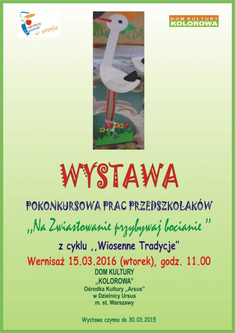 Finał Konkursu Plastycznego dla Przedszkoli w Domu Kultury "Kolorowa"