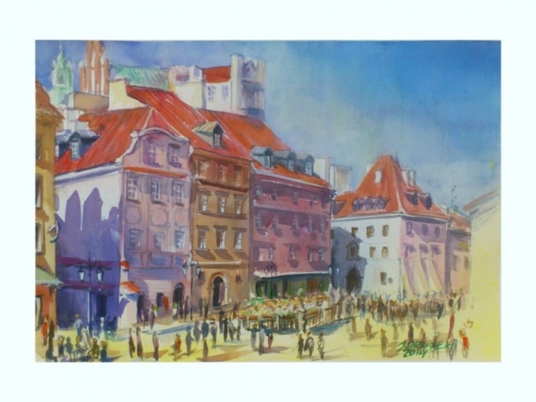 Magiczne akwarele na wystawie prac Jarka Drążka w Domotece