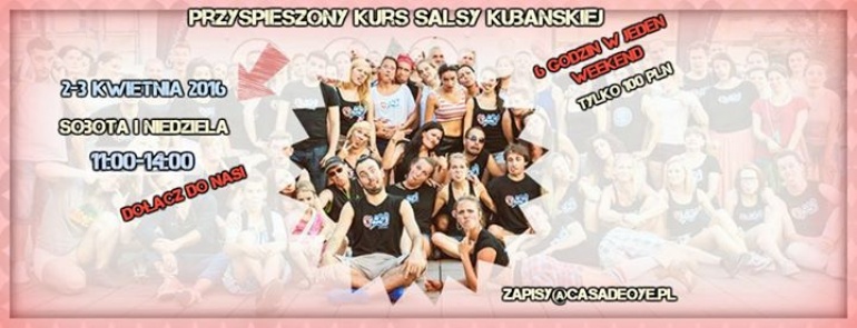 Przyspieszony kurs salsy kubańskiej w Oye! 2-3.04.2016