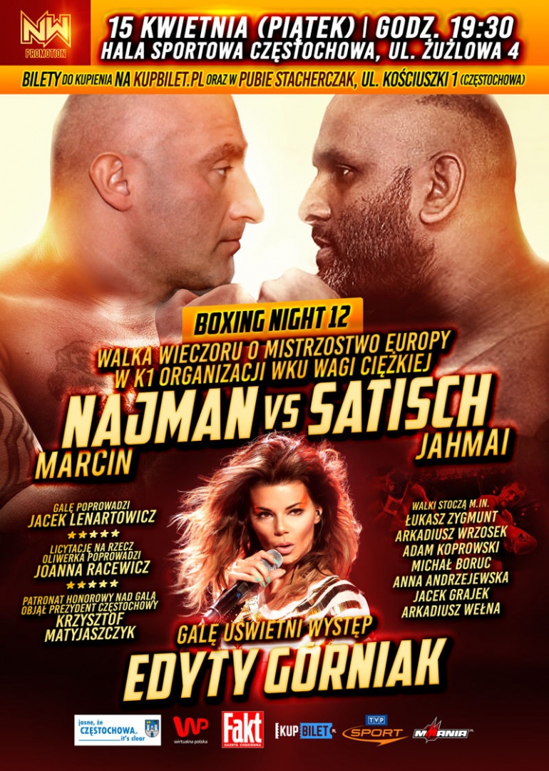 Boxing Night 12 Najman&Satish walka wieczoru