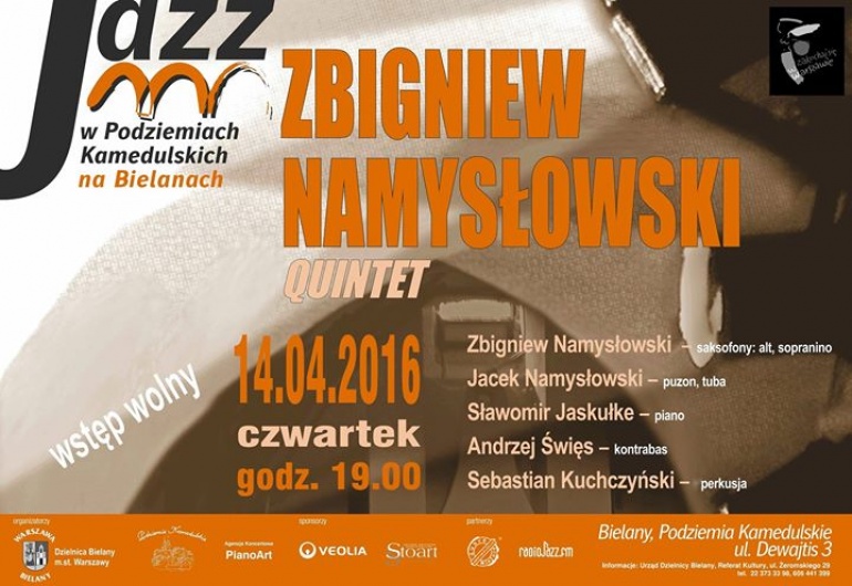 ZBIGNIEW NAMYSŁOWSKI QUINTET w Podziemiach Kamedulskich