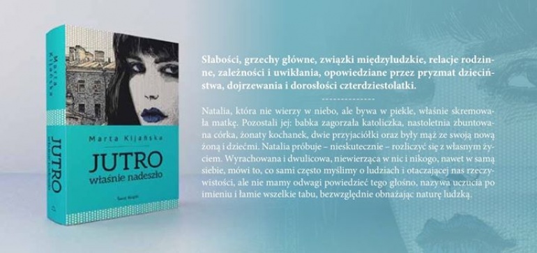 Premiera książki Marty Kijańskiej - "Jutro właśnie nadeszło"