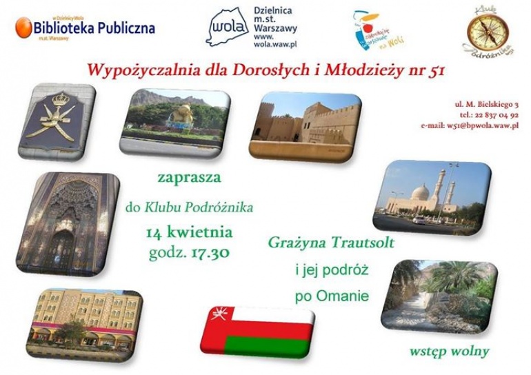 „Klub Podróżnika” – spotkanie z Grażyną Trautsolt