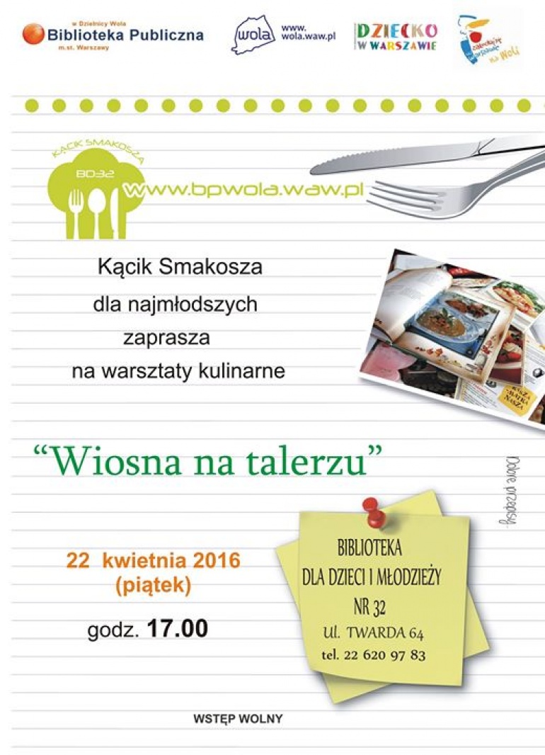 Wiosna na talerzu - warsztaty kulinarne dla dzieci
