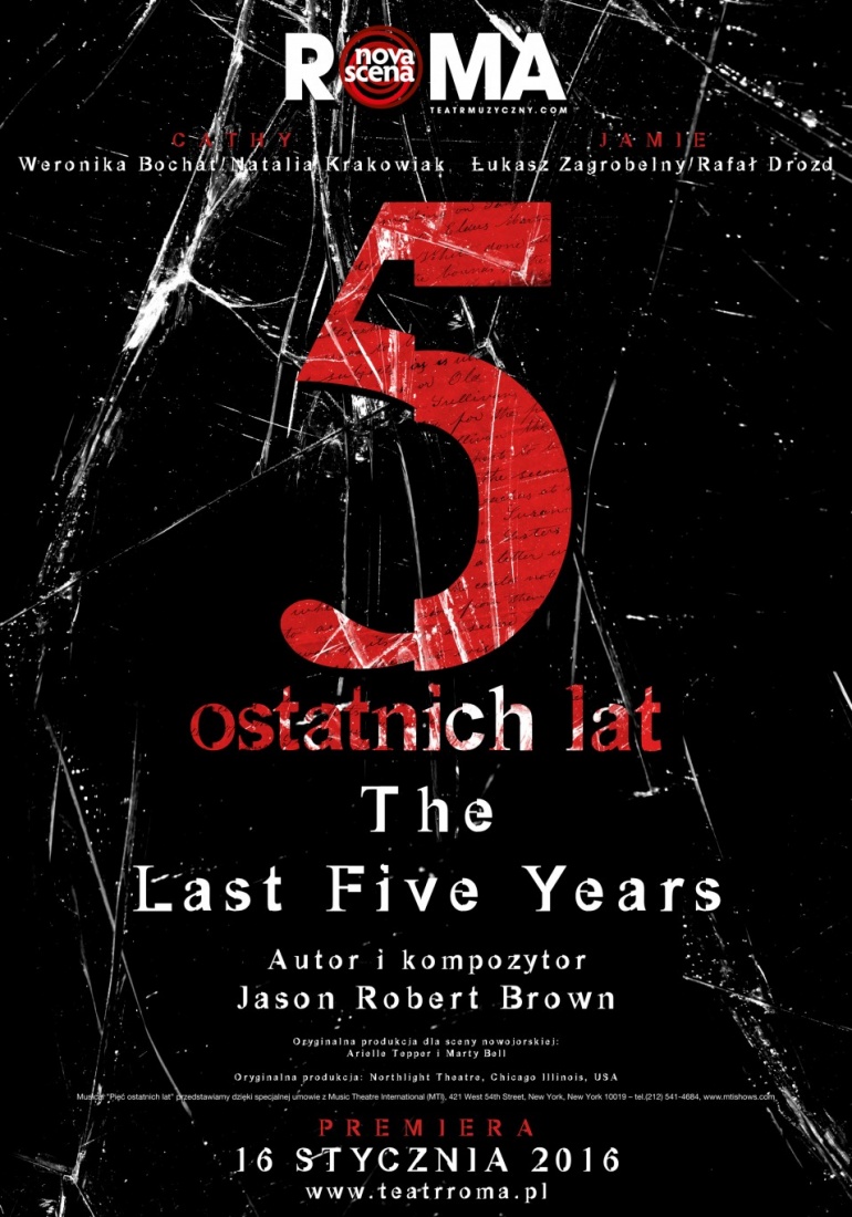 „Pięć ostatnich lat” - musical w Teatrze Muzycznym Roma