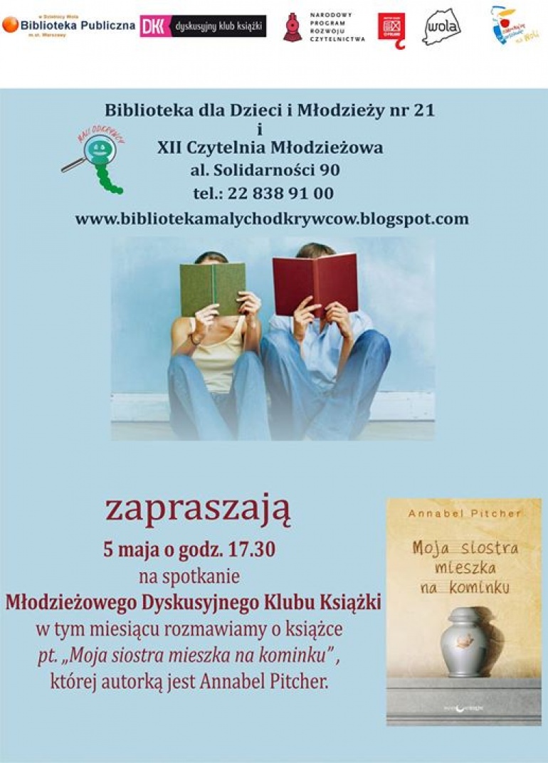 Moja siostra mieszka na kominku - Młodzieżowy Dyskusyjny Klub Książki