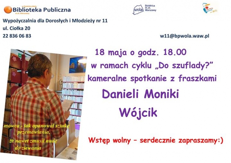 Do szuflady? – spotkanie z poezją Danieli Moniki Wójcik