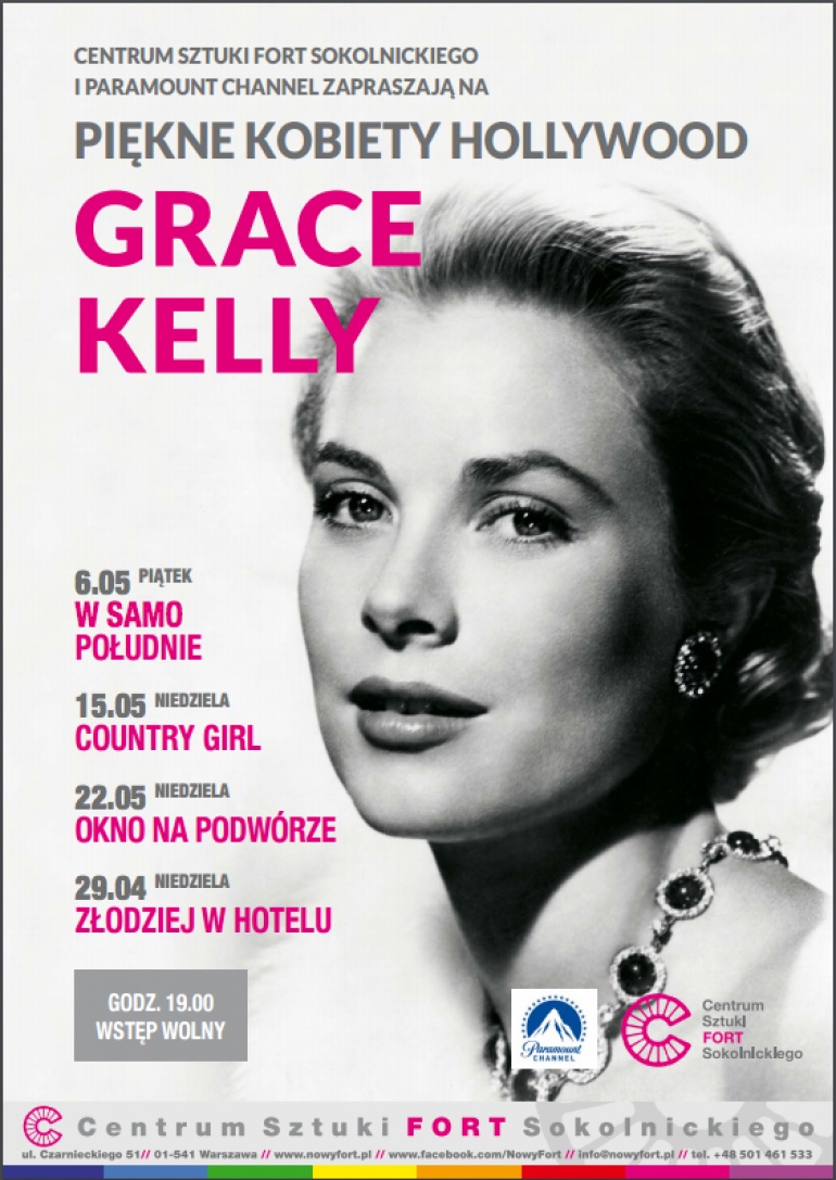 Grace Kelly - przegląd filmów w Forcie Sokolnickiego
