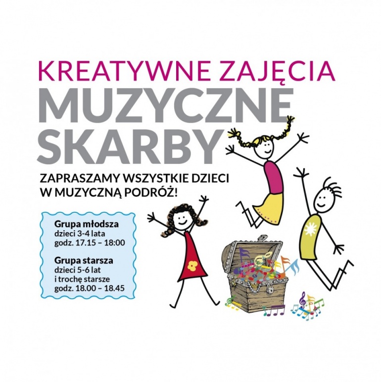 Muzyczne Skarby - zajęcia muzyczno-teatralne dla dzieci w wieku 5 - 6 lat w Forcie Sokolnickiego