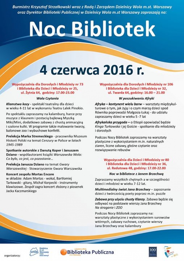 Noc Bibliotek na Woli