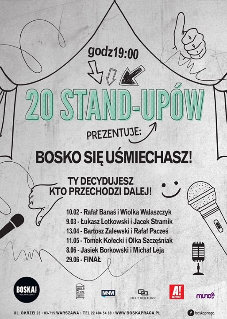 20 STAND-UPÓW prezentuje - Bosko się uśmiechasz!