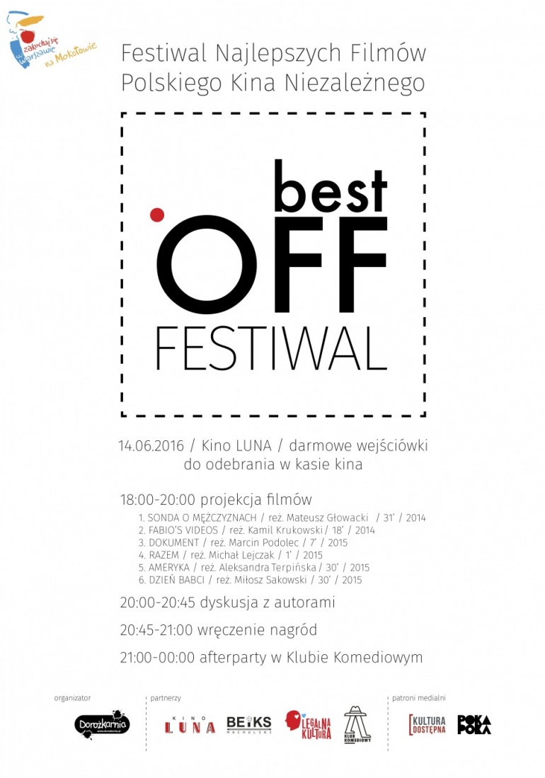 Best Off Festiwal w kinie Luna