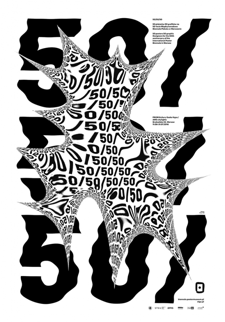 50/50/50 - czyli 50 plakatów na 50-lecie Międzynarodowego Biennale Plakatu w Promie Kultury