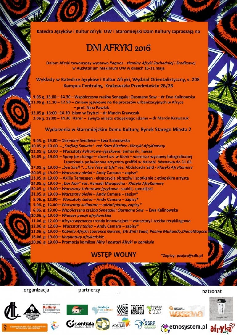 Dni Afryki 2016 w Staromiejskim Domu Kultury