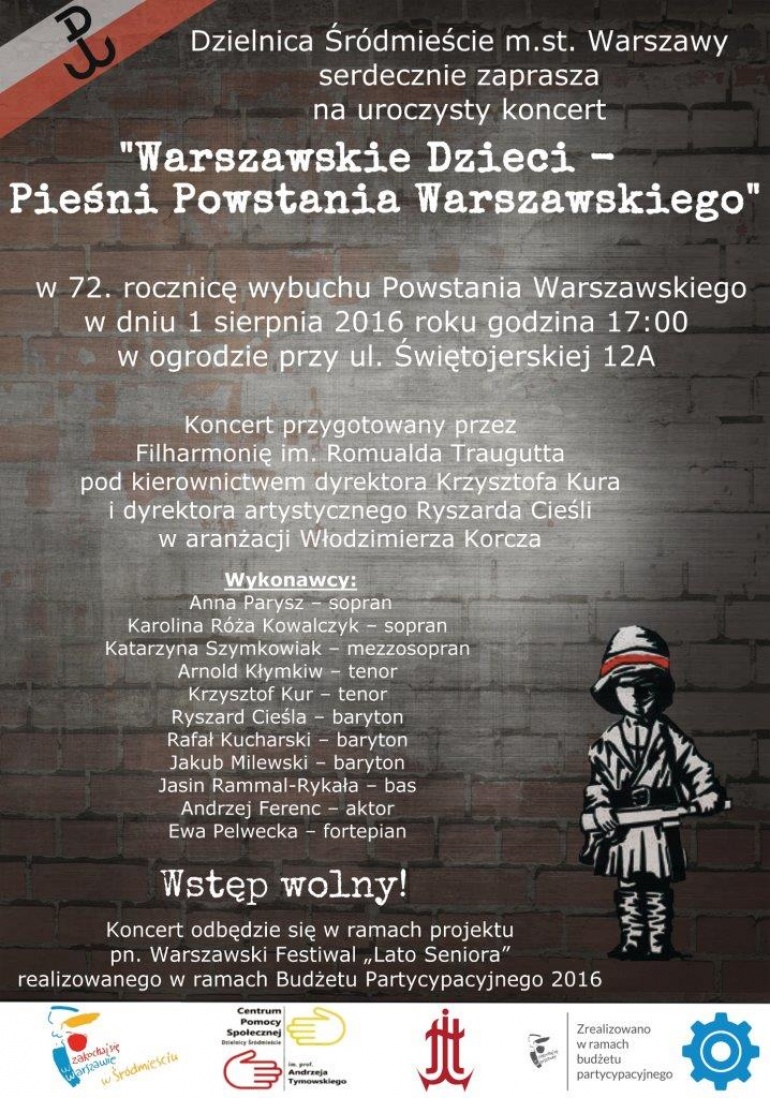 Koncert „Warszawskie Dzieci – Pieśni Powstania Warszawskiego”