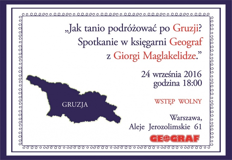 Jak tanio podróżować po Gruzji? Spotkanie z Giorgi Maglakelidze