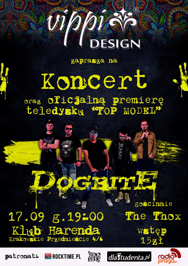 KONCERT DOGBITE + PREMIERA KLIPU „TOP MODEL”