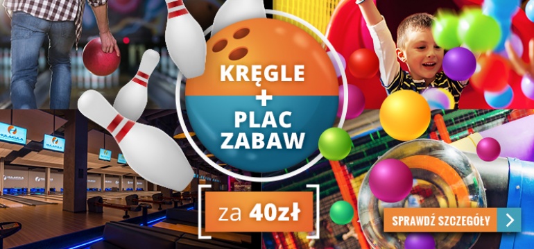 Promocja 1+1 czyli kręgle + plac zabaw tylko za 40zł