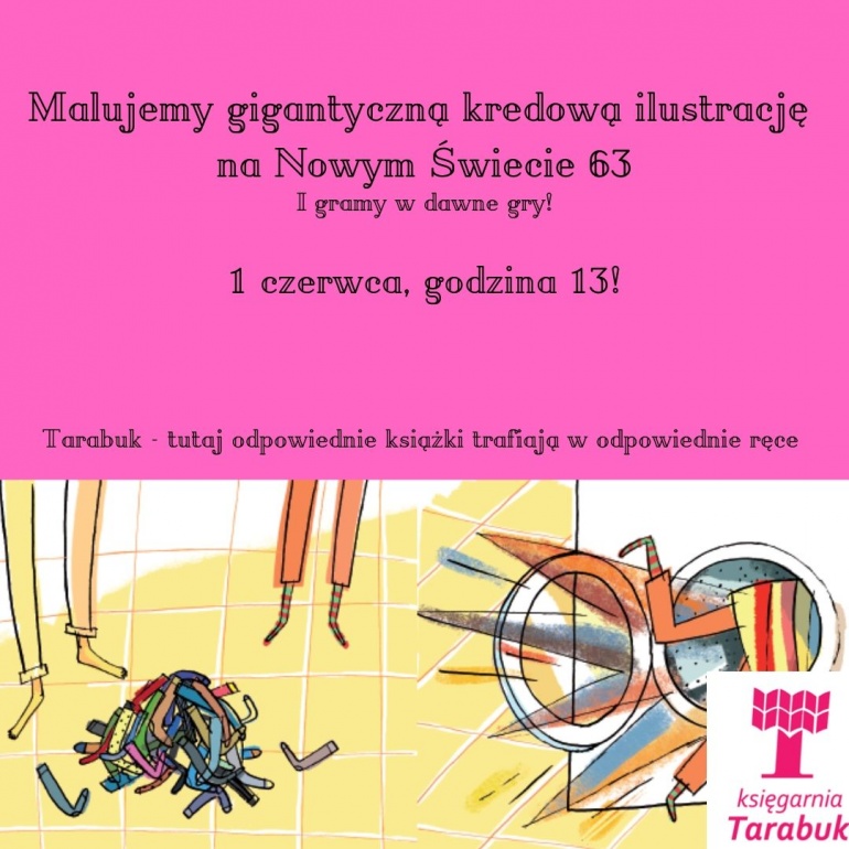 Malujemy gigantyczną kredową ilustrację na Nowym Świecie!