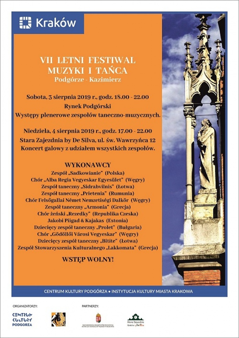 VII Letni Festiwal Muzyki i Tanca w Krakowie