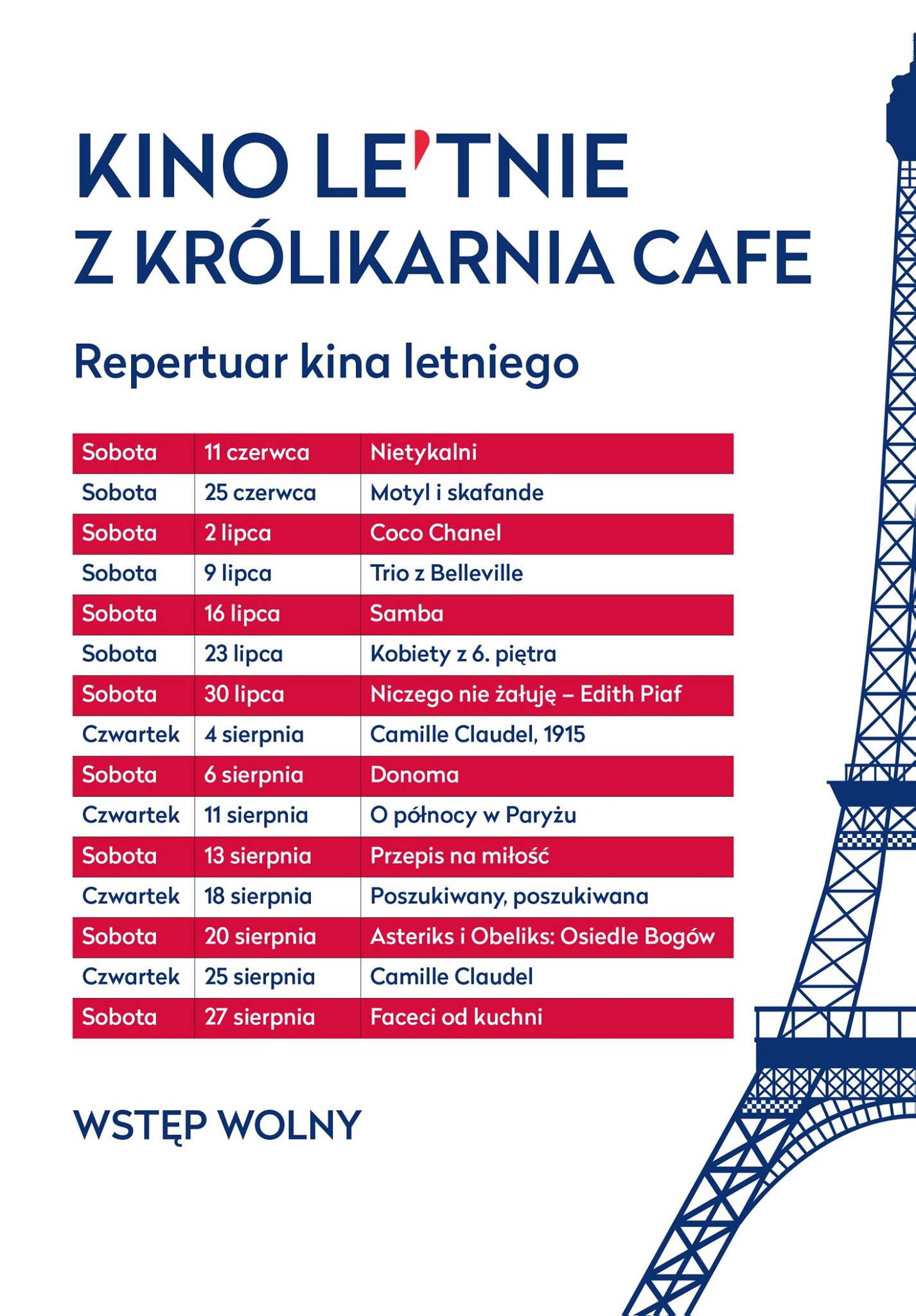 kino Letnie warszawa za darmo puławska 2016