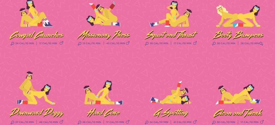 bang fit, pornhub, pas do seksu, kalorie seks